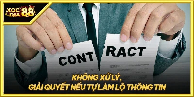 Miễn trách nhiệm trong trường hợp tự lộ thông tin