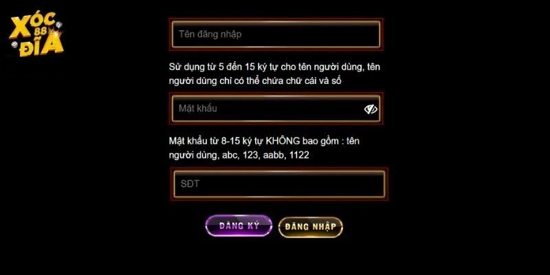 Đăng nhập tài khoản Cá Cược XocDia88